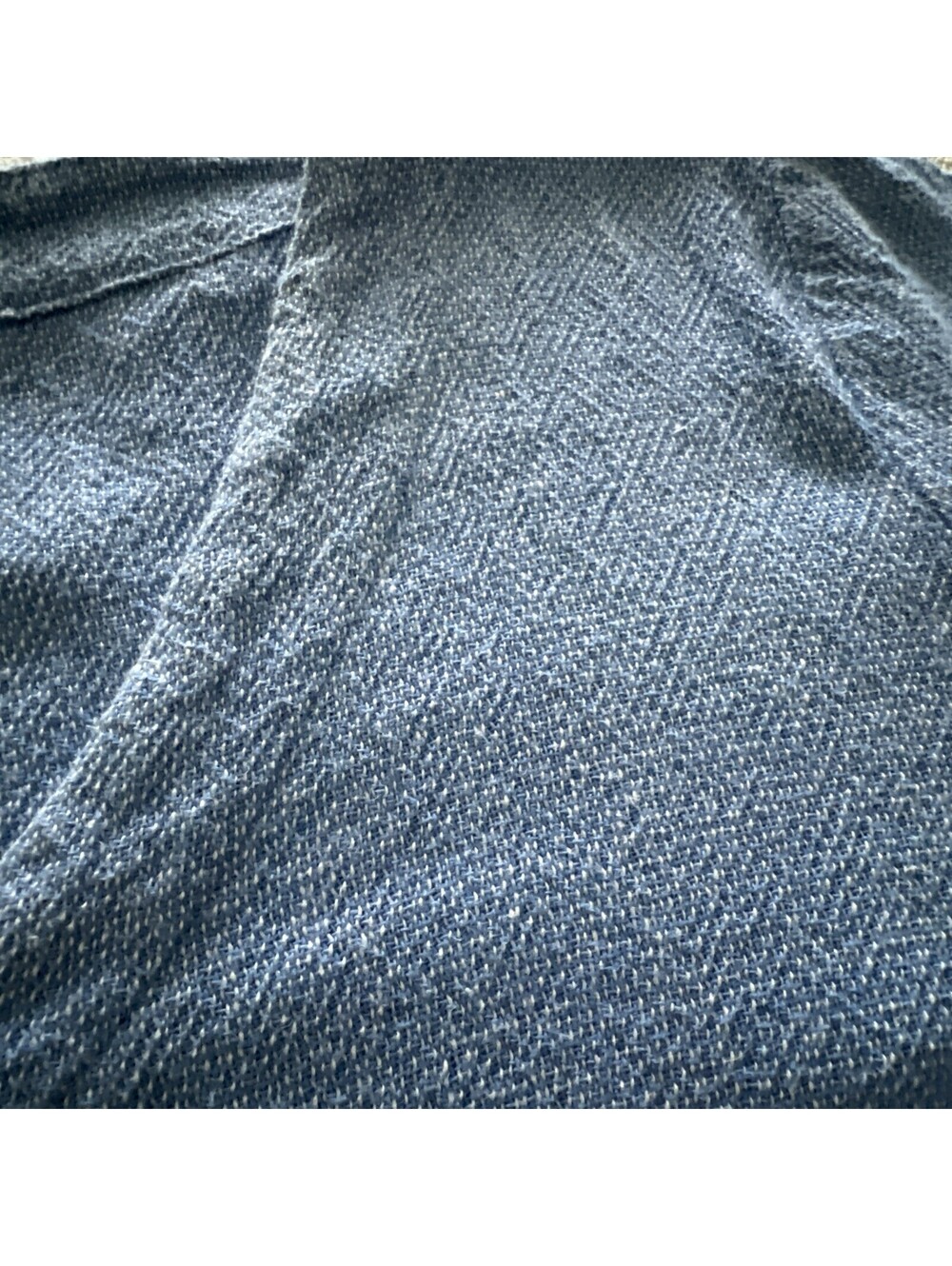 Lagenlook Cotton Top Blue Oversized Boxy Womens M Button Detail Minimalist Artsy - Picture 3 of 9